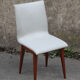 Lot de 4 chaises en simili cuir des années 1950