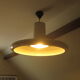 Suspension Lita white lacquered metal XL 60 cm