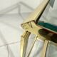 Brass & Bevelled Glass Two Tier Console Table 1970’s