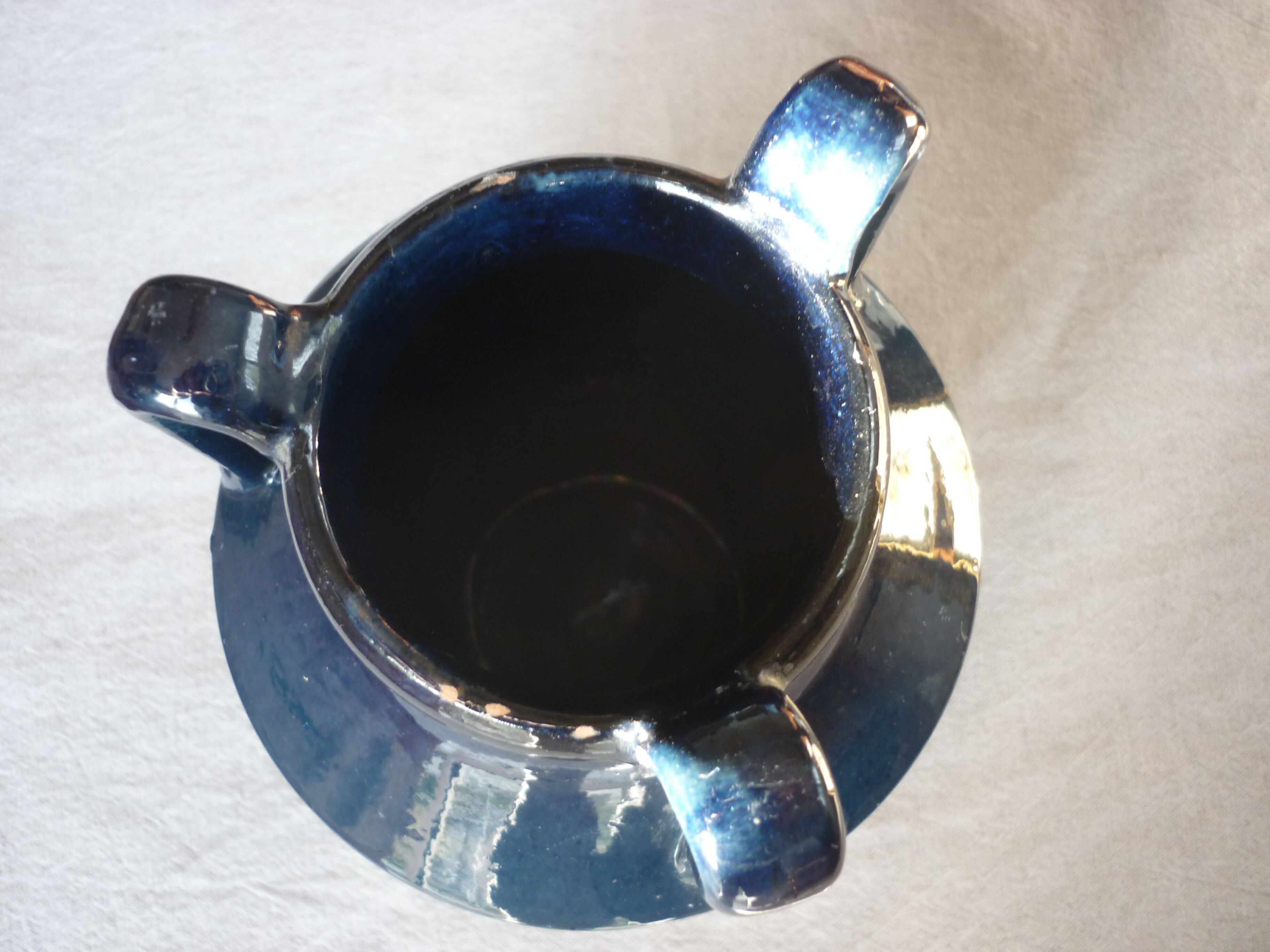 Vase 3 handles Savoy pottery