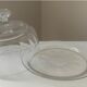 Beautiful cheese dome and its crystal tray