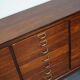 British mahogany apothecary cabinet or drawer bank, 1930s