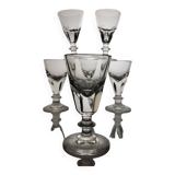 6 verres bistrot comptoir XIXème