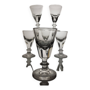 6 verres bistrot comptoir XIXème