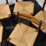 Set of 5 vintage dining chairs by Asko Finland