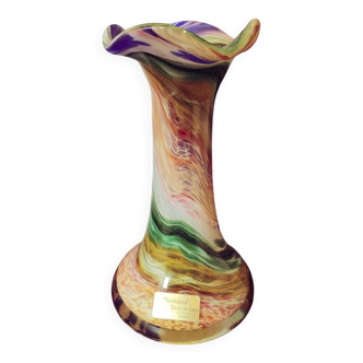 Blown glass vase from Cristallerie Pierre de Lune