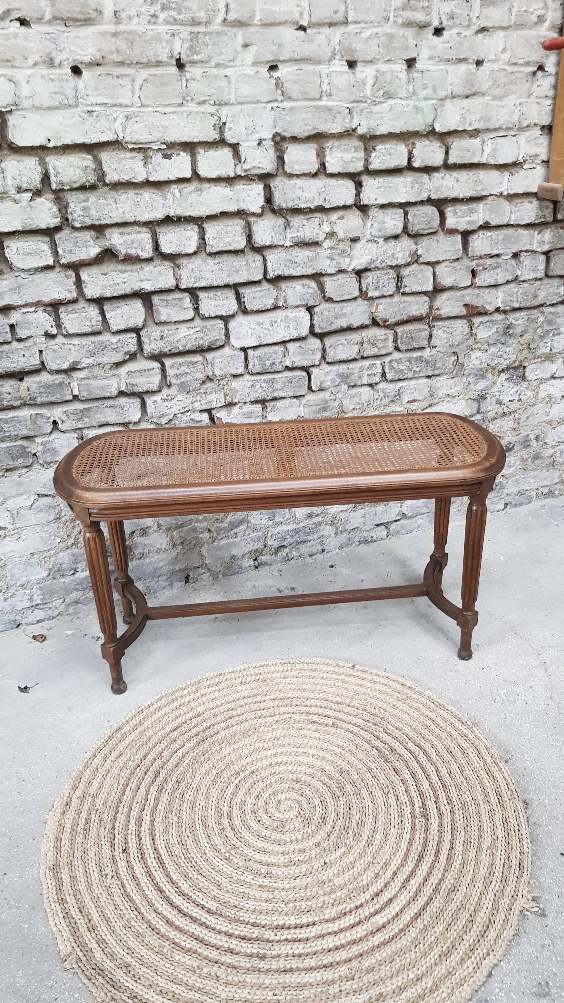 Large Louis XVI style piano stool