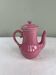 Vintage pink ceramic teapot