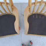 2 Guillerme and Chambron armchairs, Grand Repos model