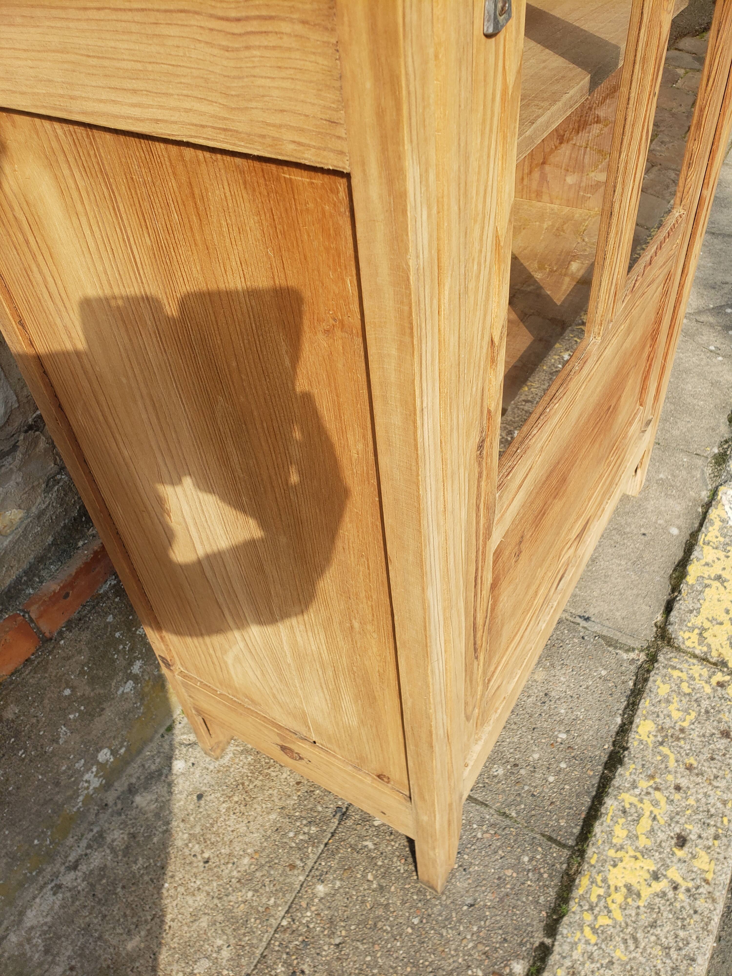 Parisian cabinet glazed raw wood