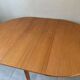 Vintage scandinavian table from the 60s extendable with butterfly extension