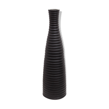 Large vase in brown and gold earth