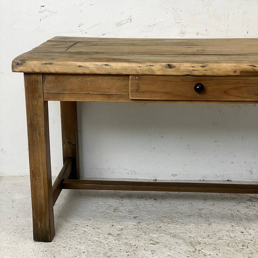 Solid wood farm table