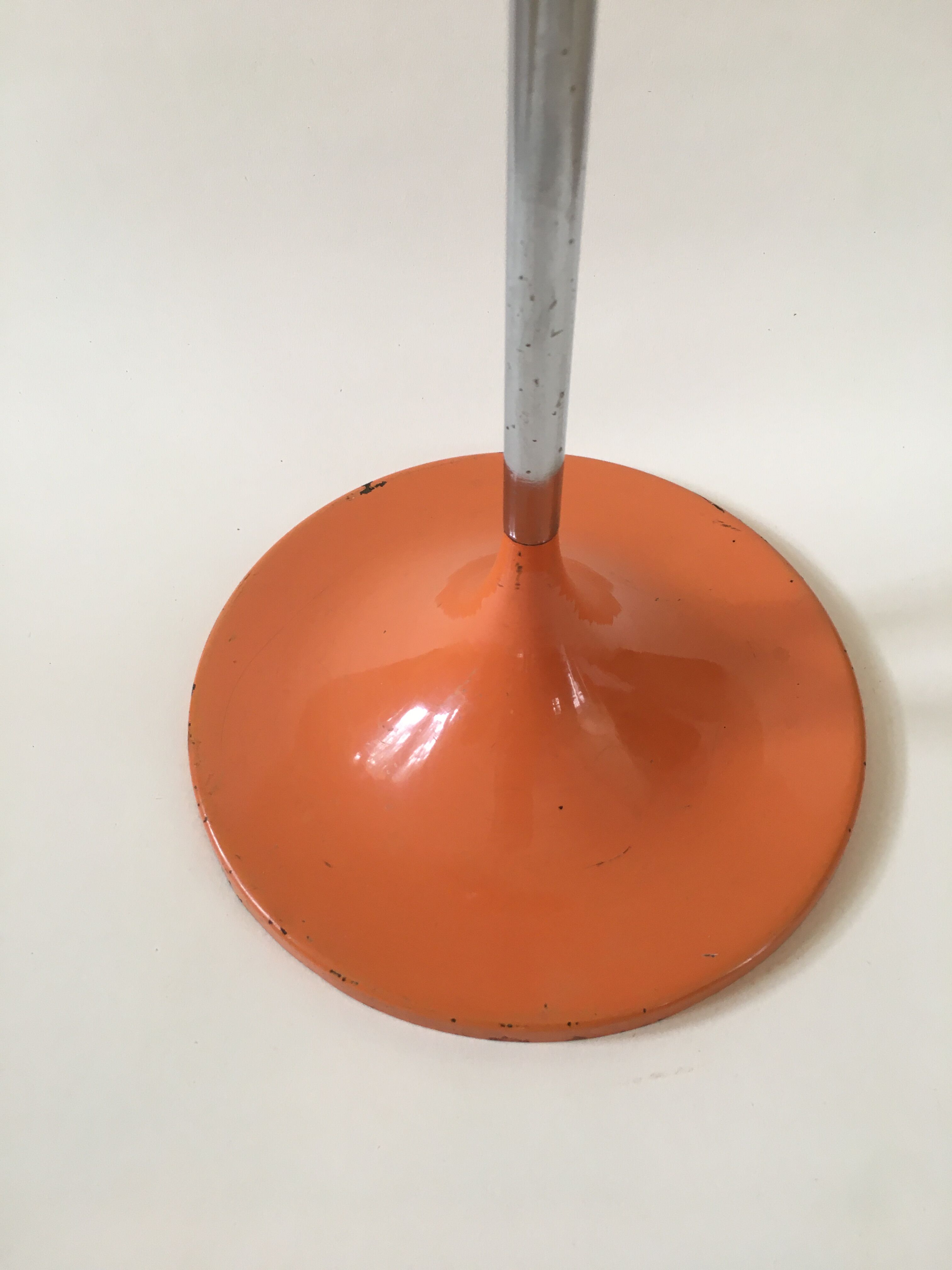 Standing ashtray, orange, 1970s