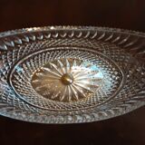 Coupe ovale sur pied  cristal