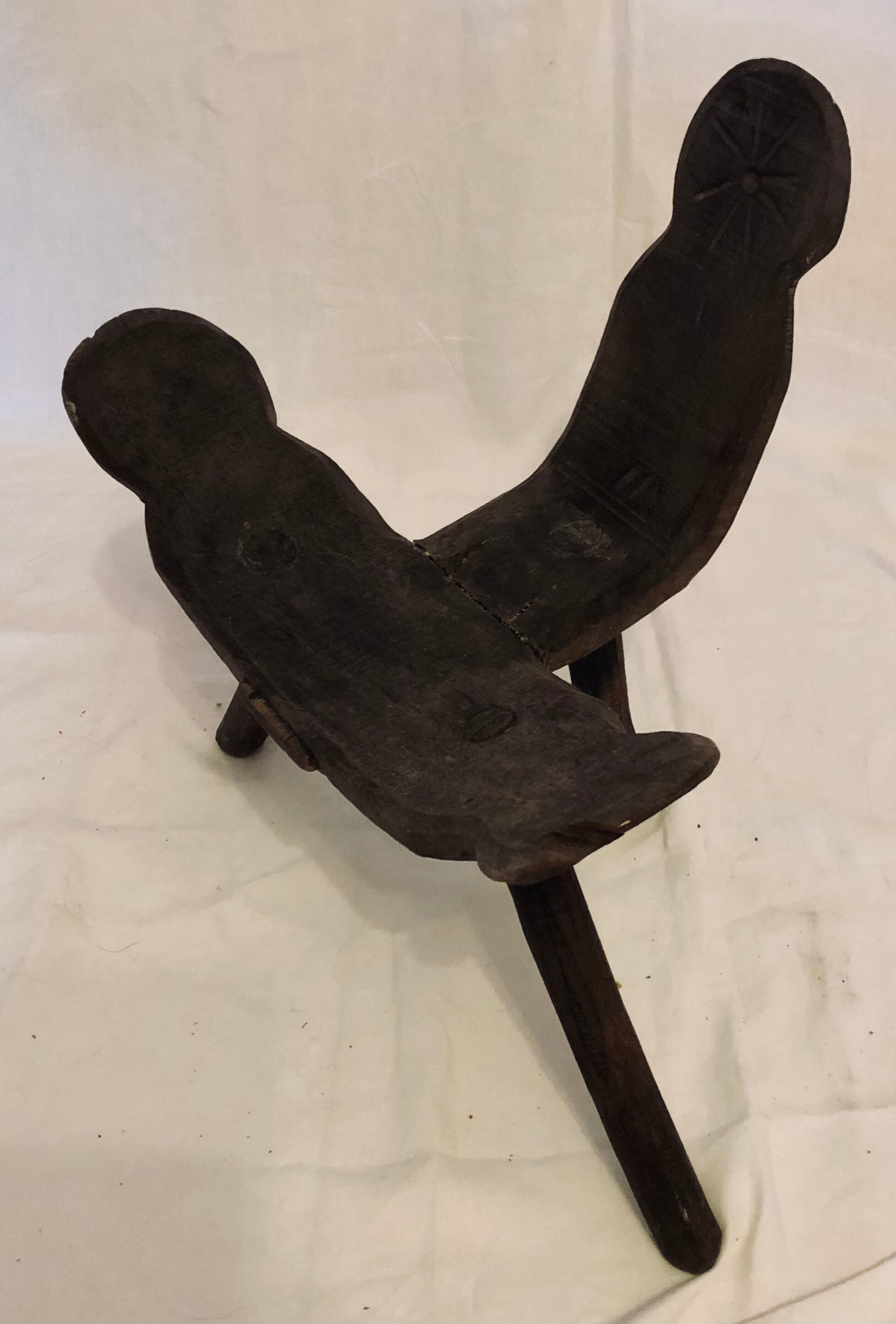 Ethnic brutalist chair year 50