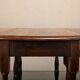 Antique English oval Gateleg Table in solid Oak, Late 19th Century