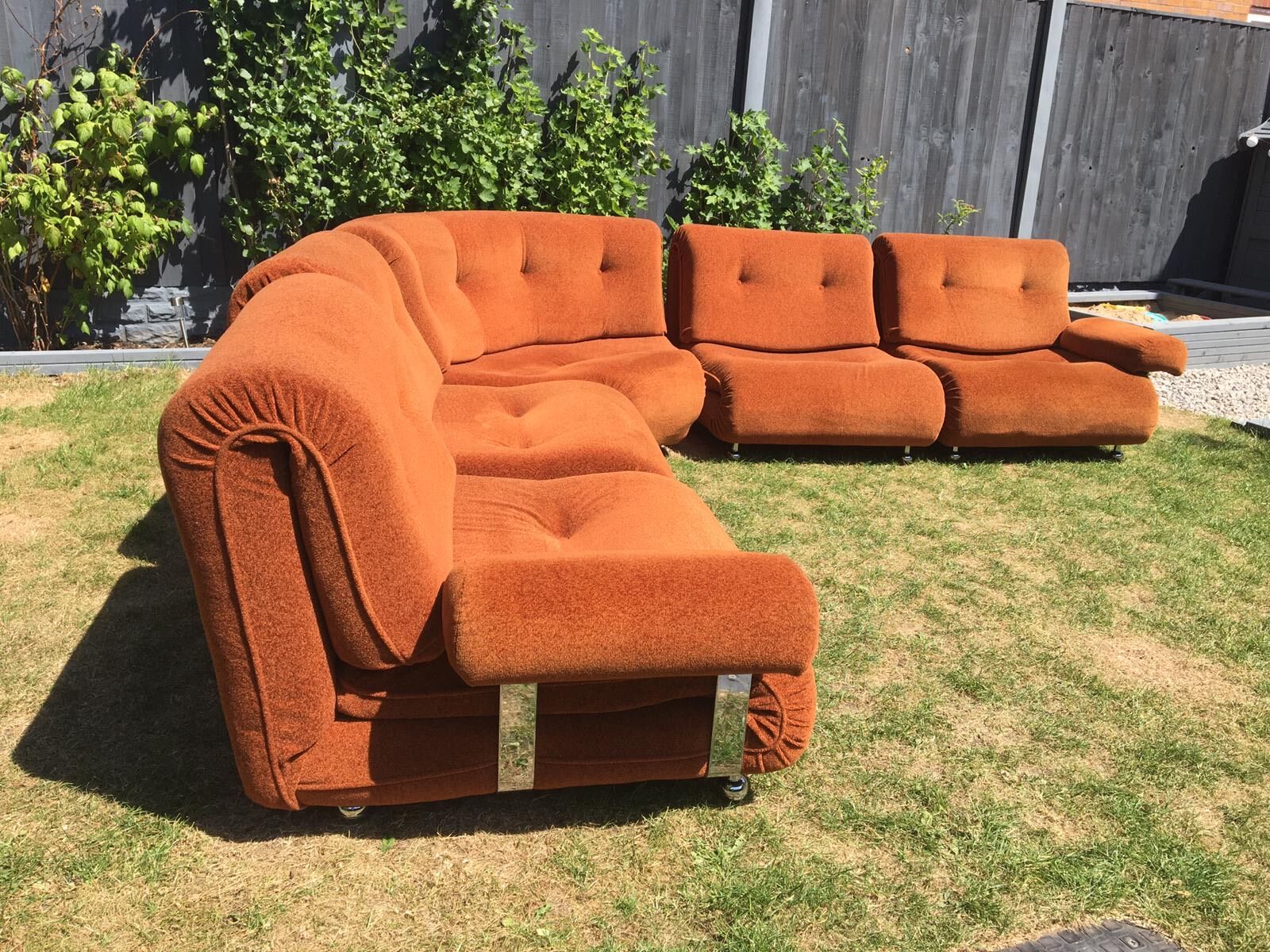 G-Plan vintage retro mid century corner modular 5 seater sofa suite by Km Wilkins