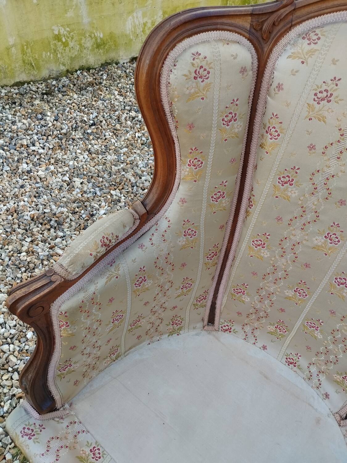 Paire de fauteuils anciens style louis xv