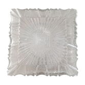 Plafonnier en verre ciselé