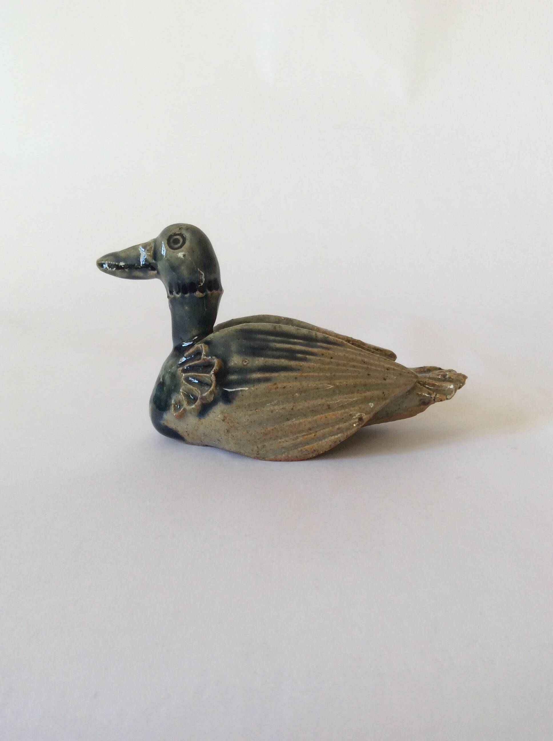 Vintage stoneware duck
