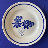 7 assiettes plates anciennes en faïence de Gien