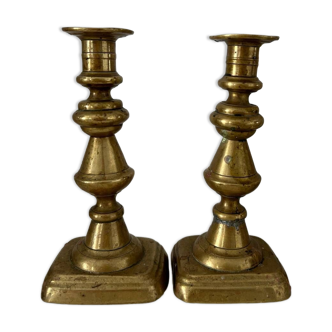 Old golden candlesticks/candleholders