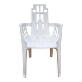 Chaise Boston empilable en plastique par Pierre Paulin pour Henry Massonnet années 1980