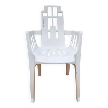 Chaise Boston empilable en plastique par Pierre Paulin pour Henry Massonnet années 1980