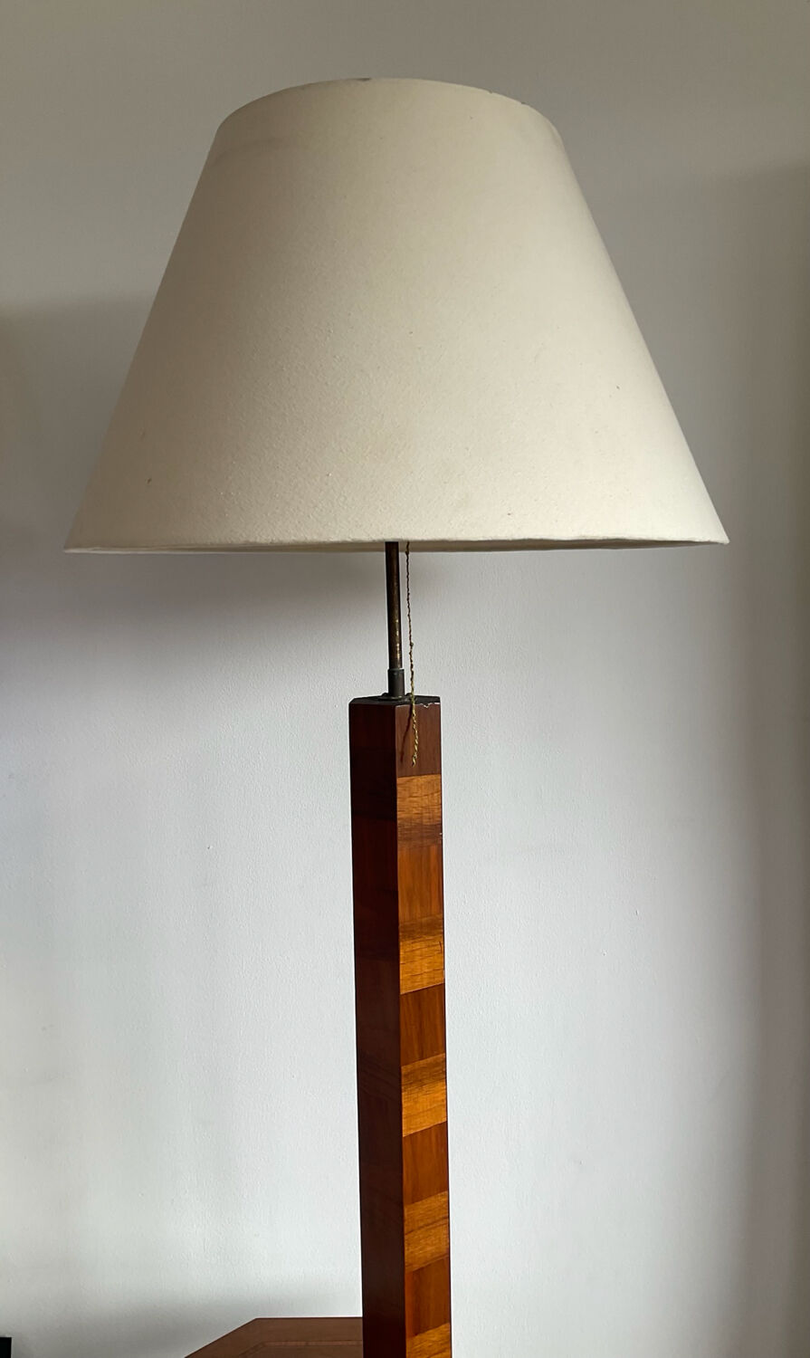 De Coene Art Deco floor lamp in marquetry