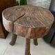 Tabouret tripode brutaliste