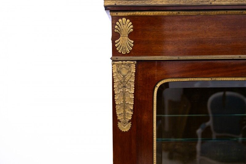 Unique Empire library display cabinet, France, circa 1820.