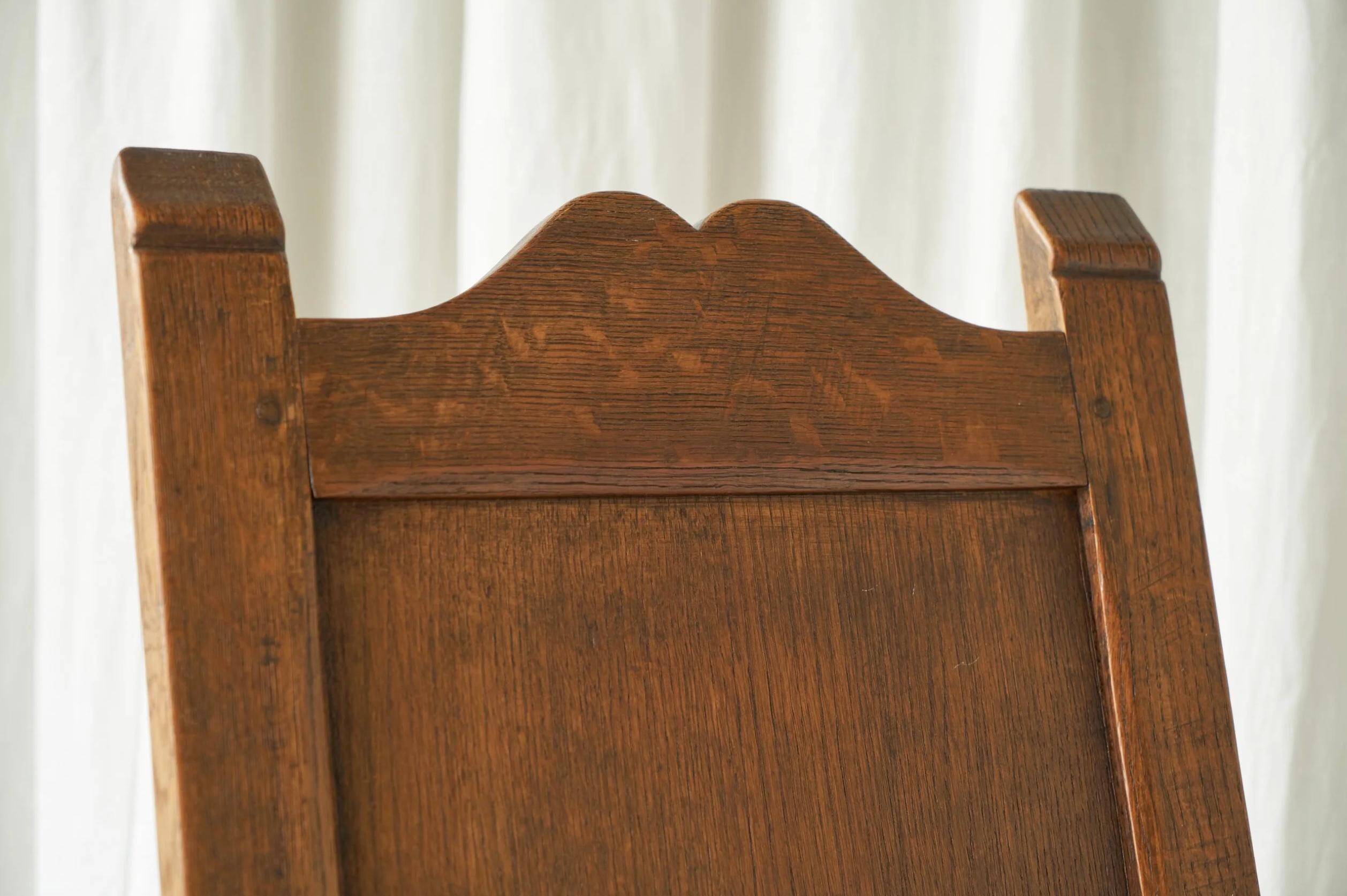 Traditional Armchair Folk Style in Oak 1930s
