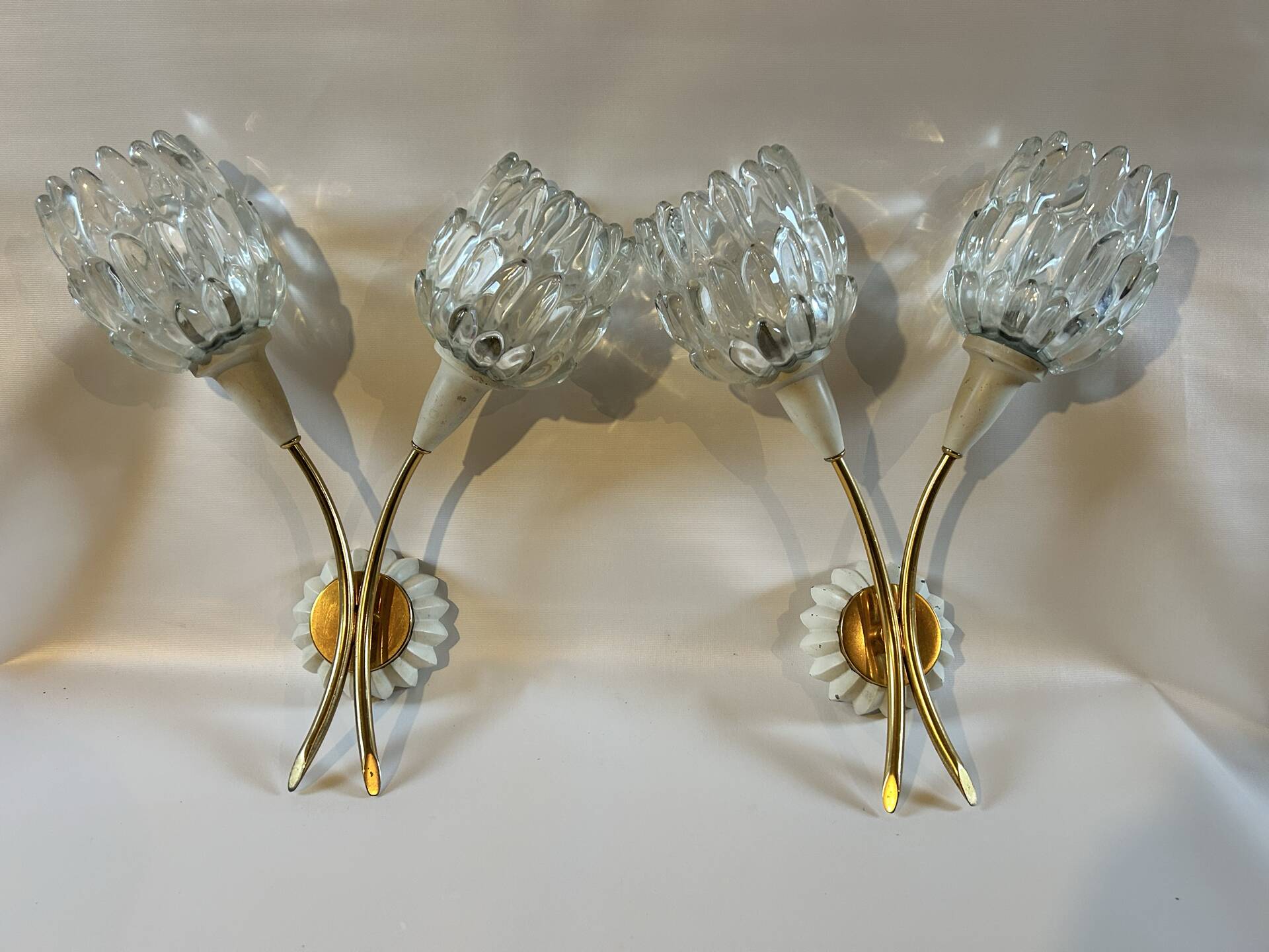 Pair of Hollywood Regency wall sconces