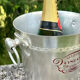 Cinzano Champagne Cooler Ice Bucket – Vintage Aluminium Advertising Wi