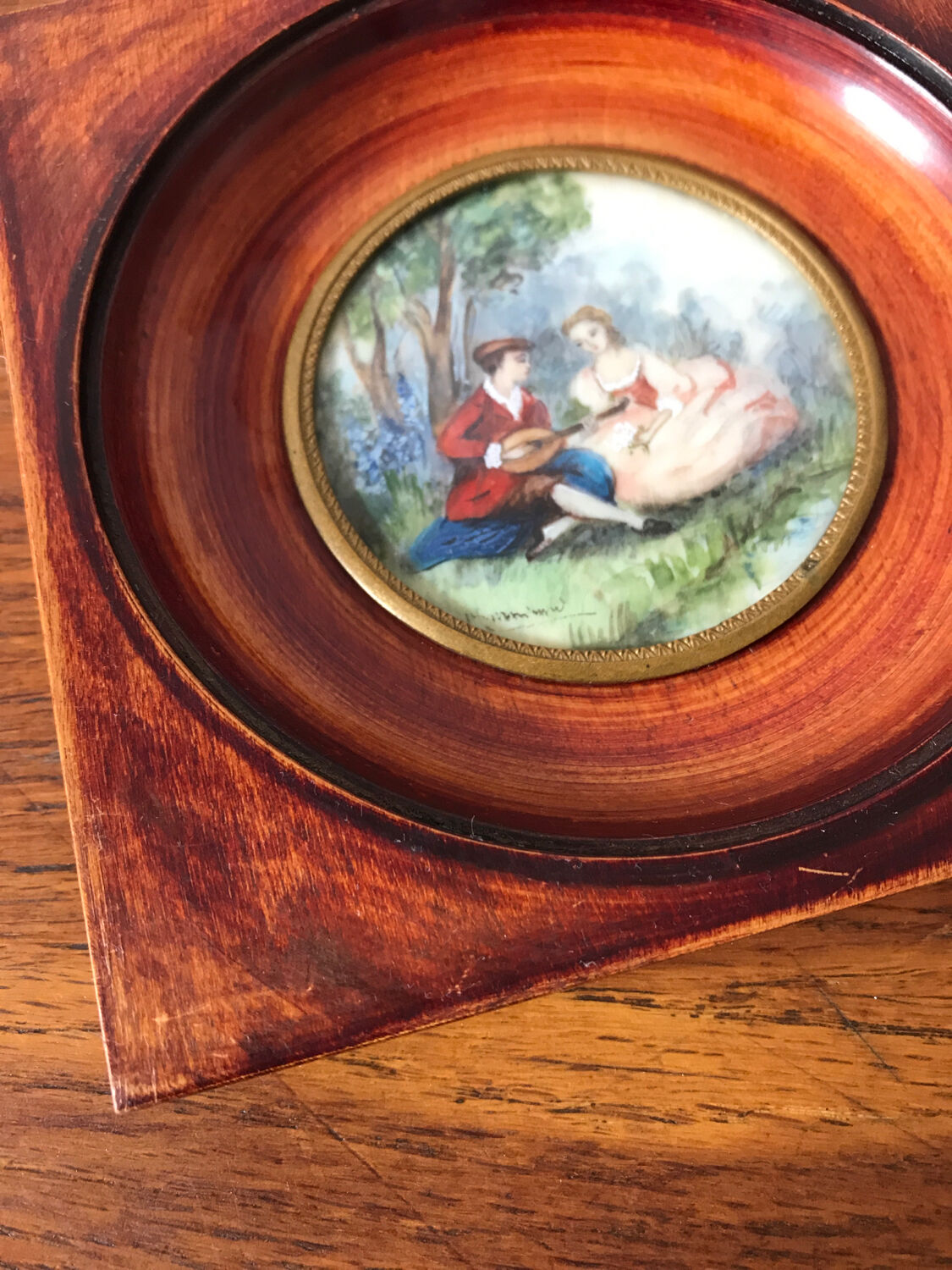 Miniature gallant scene