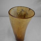 Old glass horn african art senegal lac rose vintage horn glass african art