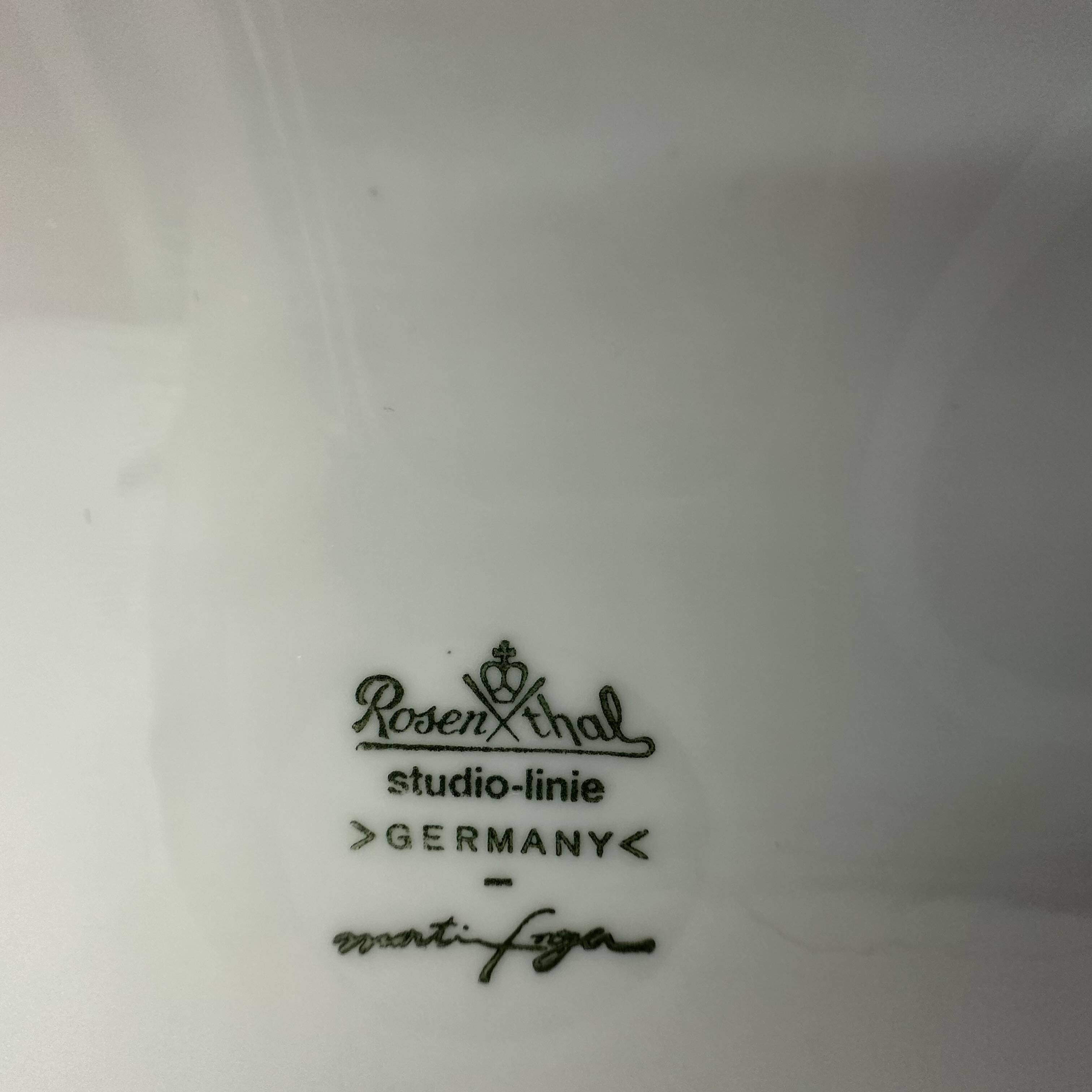 Rare Rosenthal Martin Freyer white ceramic vase , 1960’s