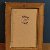Mirror solid wood frame gilded copper reflection