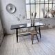 Tapiovaara dining table, black patina, 1950s.