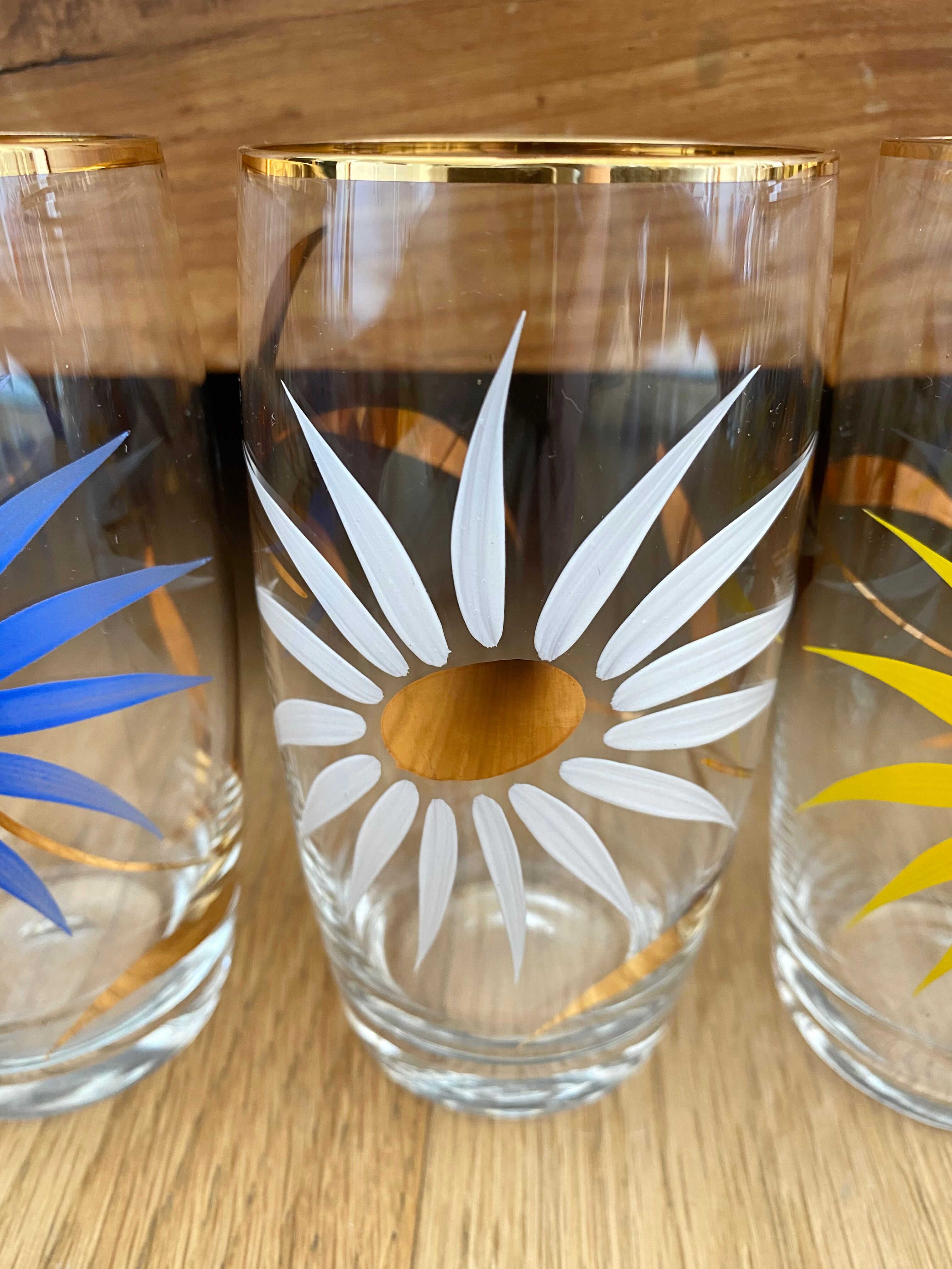 Service à eau ou orangeade vintage 6 verres et carafe