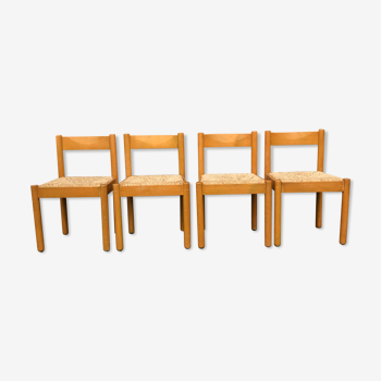 Set de 4 chaises Carimate de Vico Magistretti, Cassina 1960