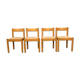 Set of 4 chairs Carimate by Vico Magistretti, Cassina 1960