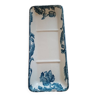 Longwy porcelain soap dish, Loti model