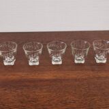 Set of 9 French Cordial BVB aperitif glasses