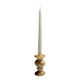 Small vintage candle holder in yellow onyx, H10 D5.5.
