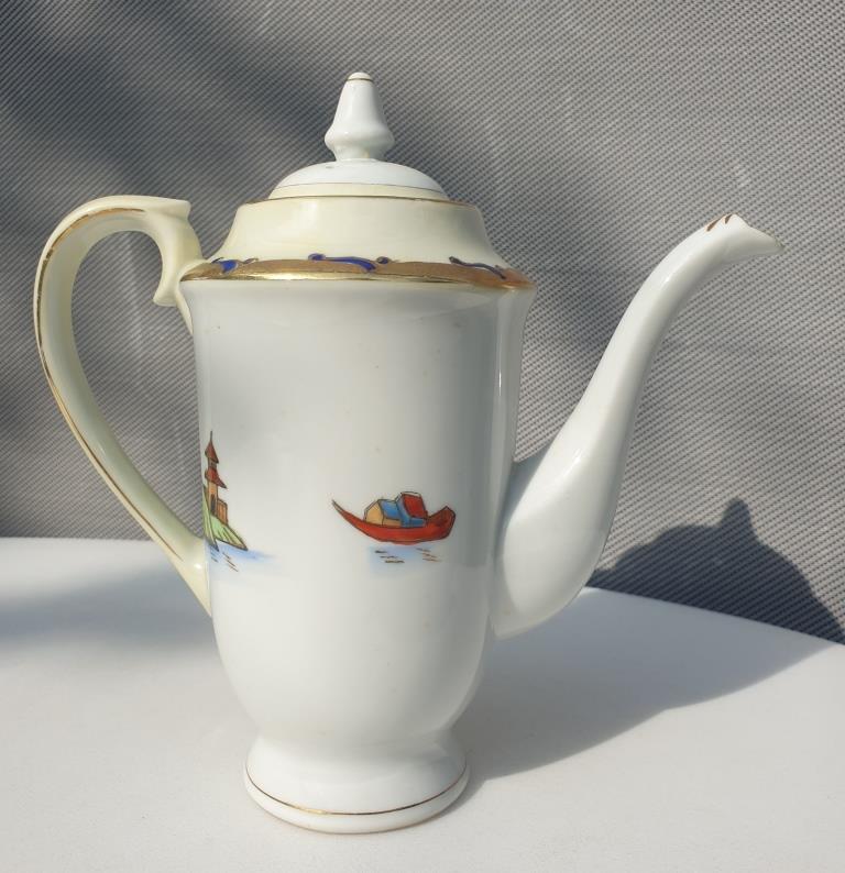 Coffee service Vintage Pagoda 1945 "made in occupied Japan"