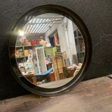 Vintage mirror has round shape - 56cm