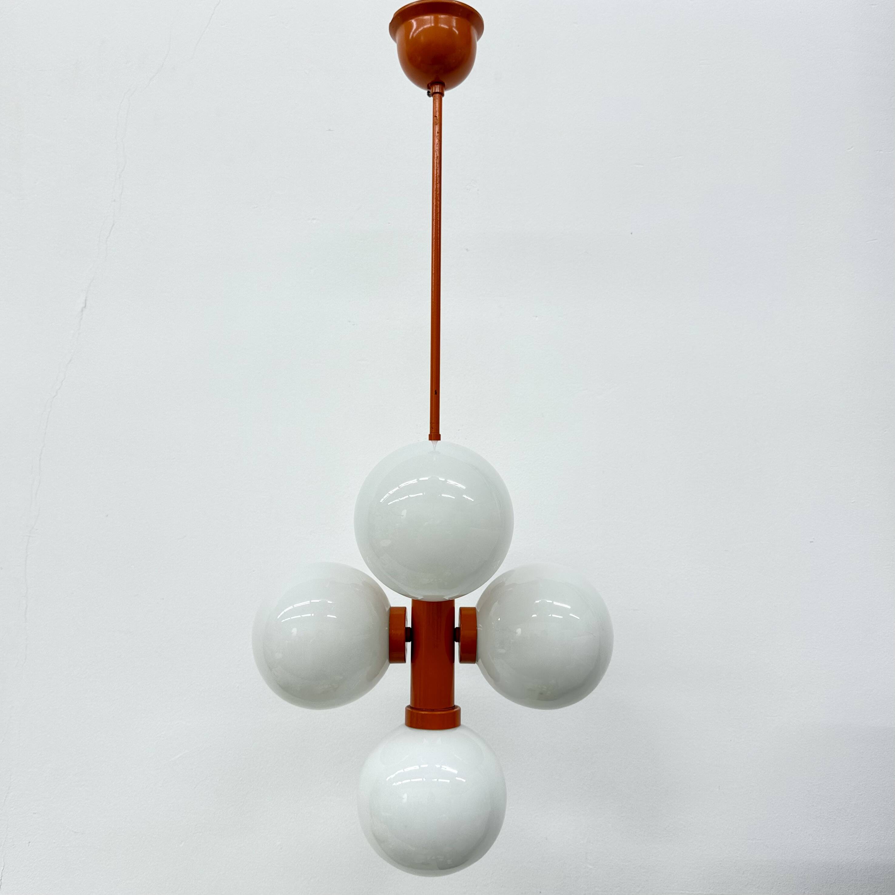 Mid-century atomic sputnik pendant lamp , 1970s