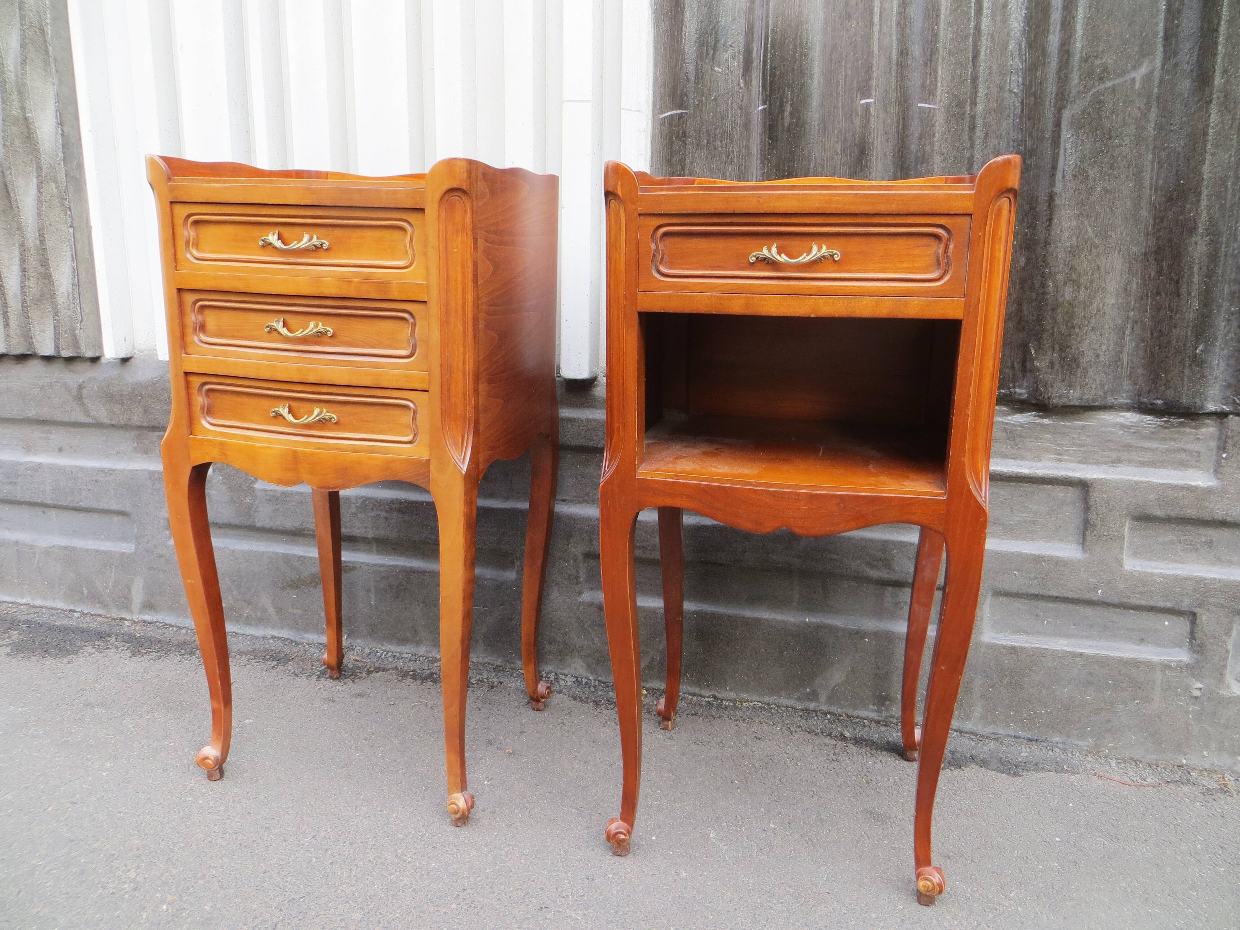 Pair of Louis XV style bedside tables